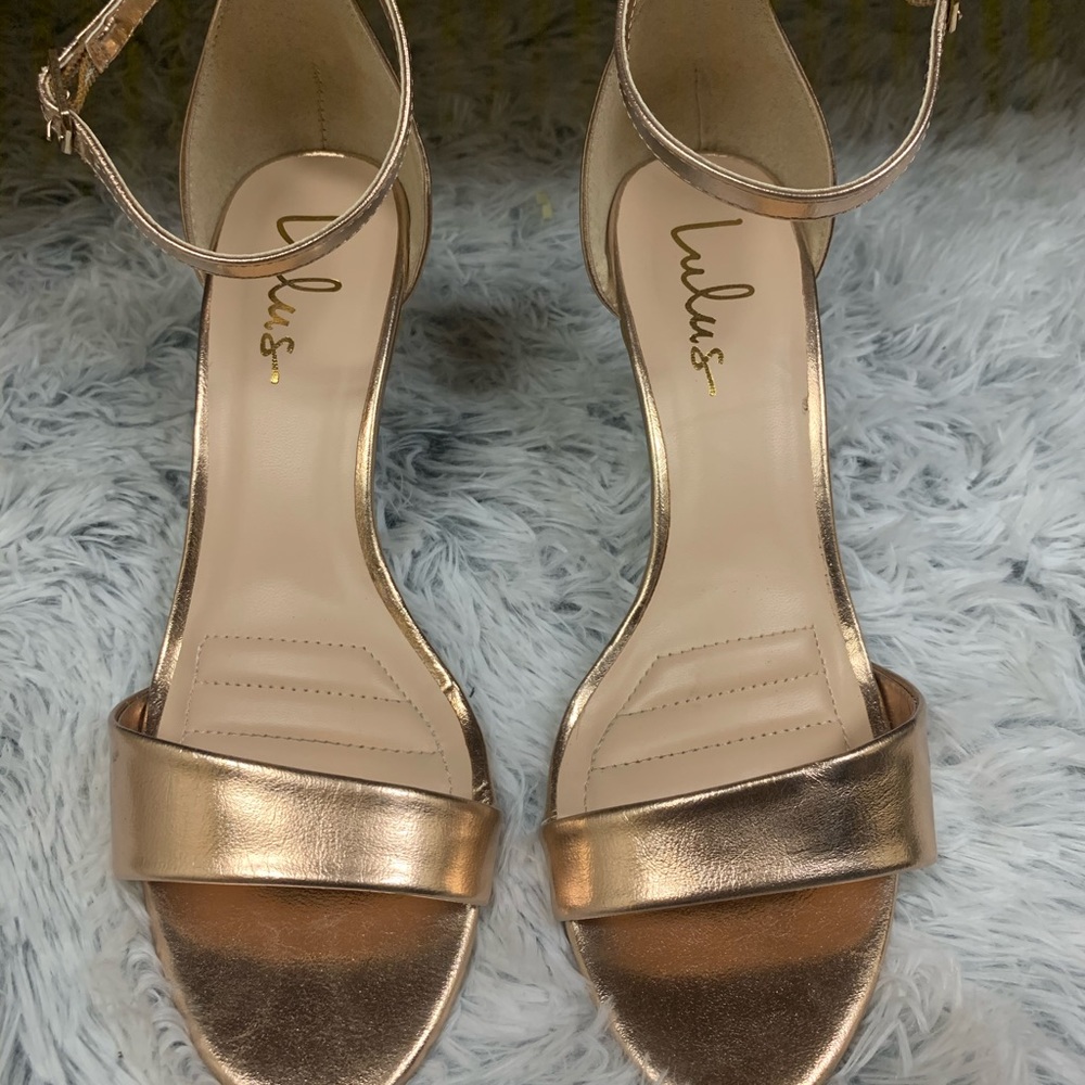 Rose gold heels